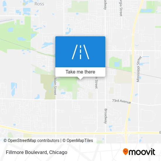 Fillmore Boulevard map