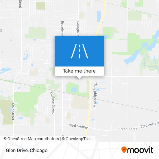 Glen Drive map