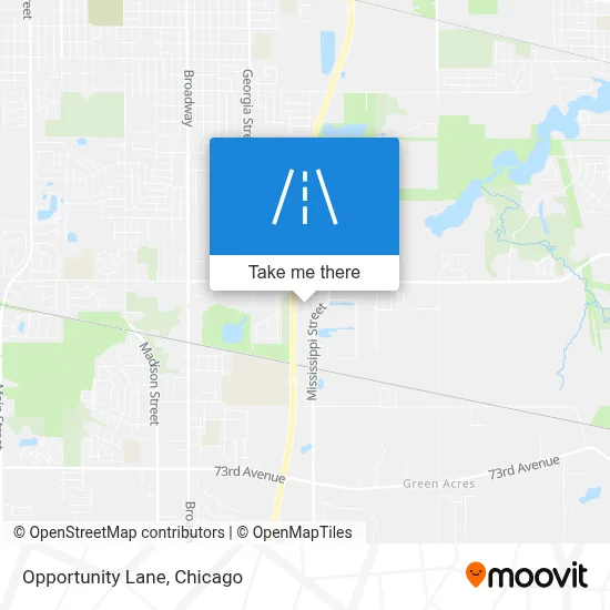 Opportunity Lane map