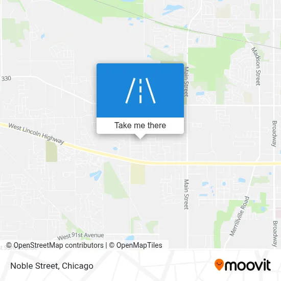 Noble Street map