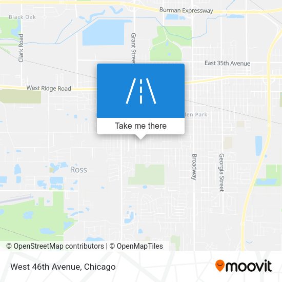 Mapa de West 46th Avenue