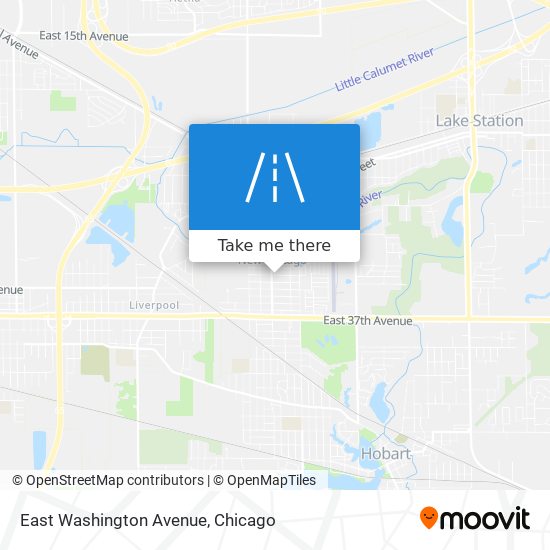East Washington Avenue map