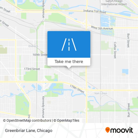 Greenbriar Lane map