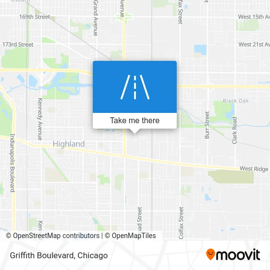 Griffith Boulevard map