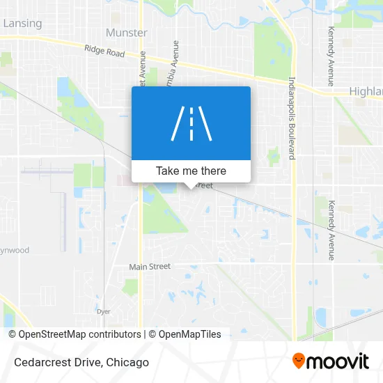 Cedarcrest Drive map