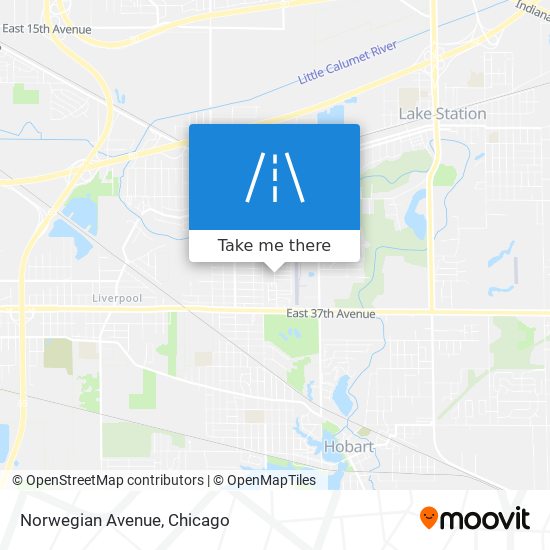 Mapa de Norwegian Avenue