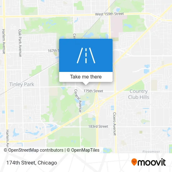 174th Street map