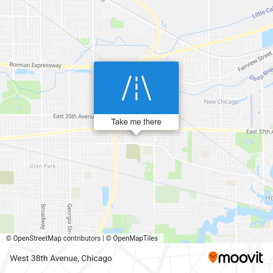 Mapa de West 38th Avenue