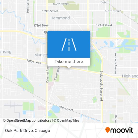 Oak Park Drive map