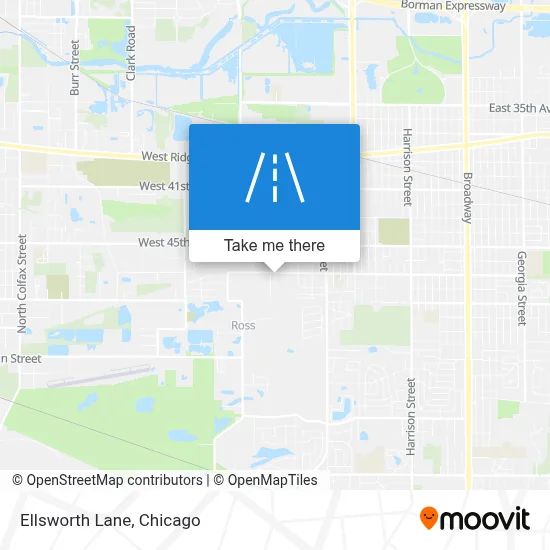 Ellsworth Lane map