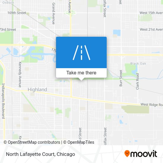 Mapa de North Lafayette Court