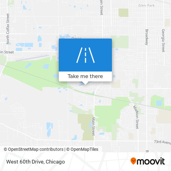 West 60th Drive map