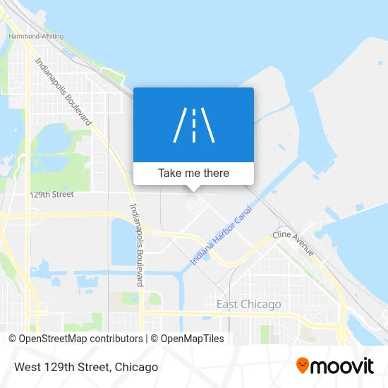 West 129th Street map