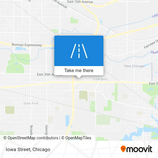 Iowa Street map