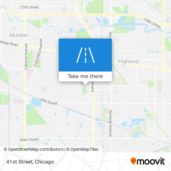 41st Street map