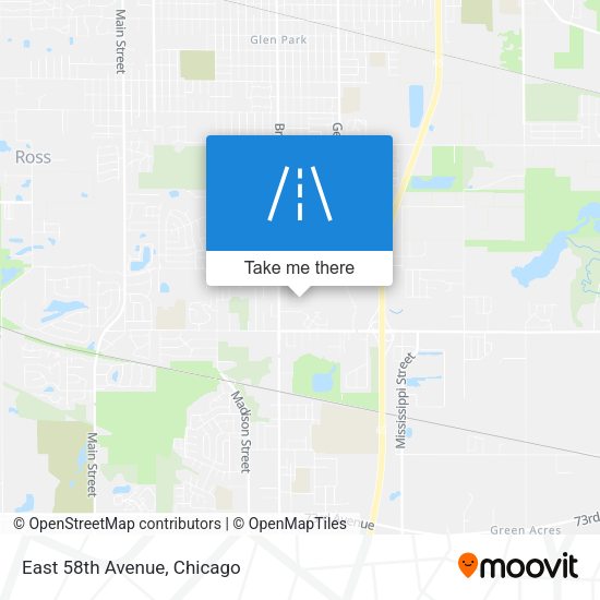 Mapa de East 58th Avenue