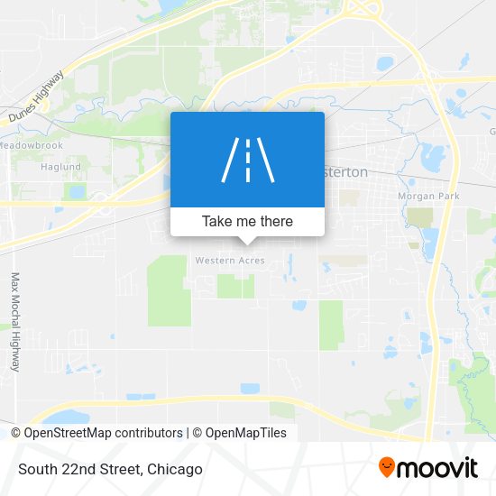 Mapa de South 22nd Street