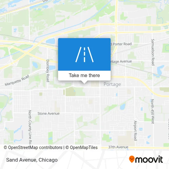 Sand Avenue map