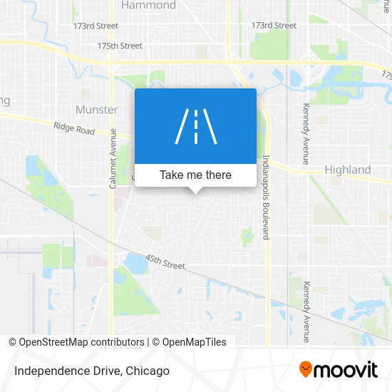 Independence Drive map