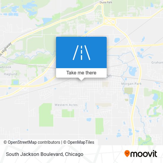 South Jackson Boulevard map