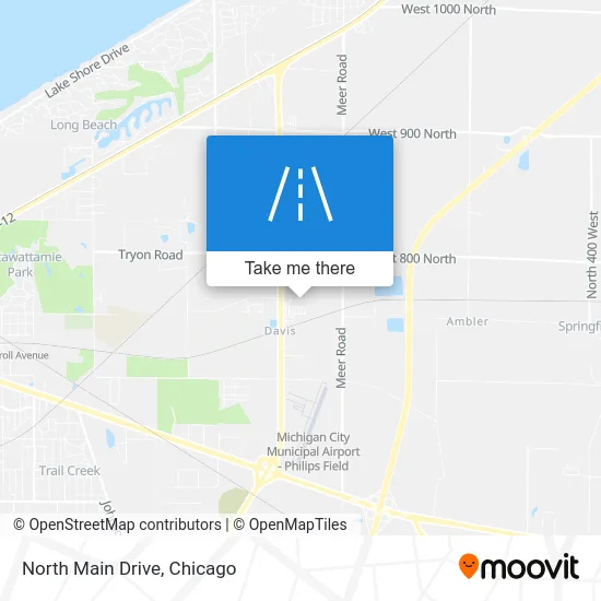 North Main Drive map