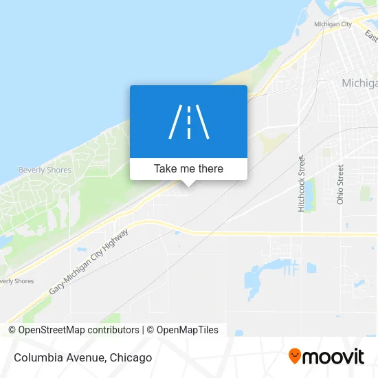 Columbia Avenue map