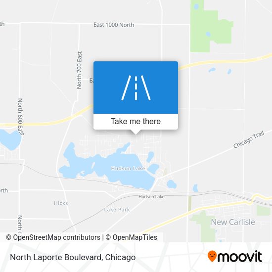 North Laporte Boulevard map
