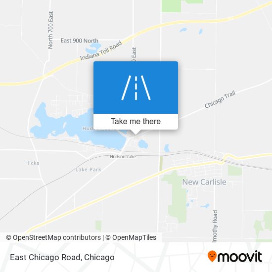 East Chicago Road map