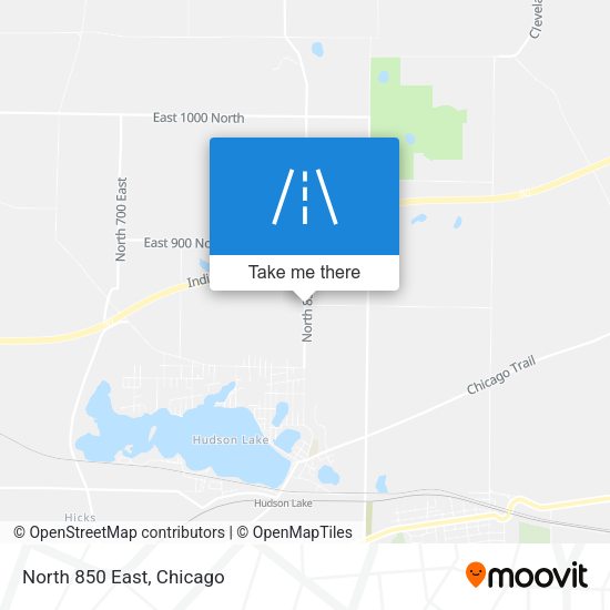 Mapa de North 850 East