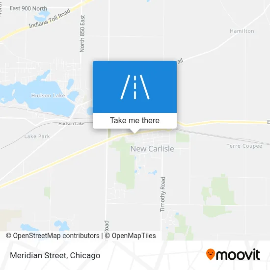 Meridian Street map
