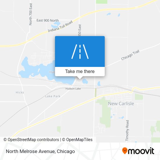 North Melrose Avenue map