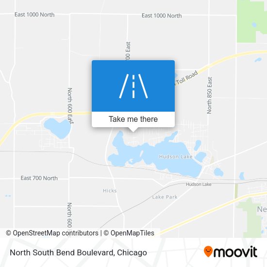 North South Bend Boulevard map