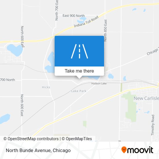 Mapa de North Bunde Avenue