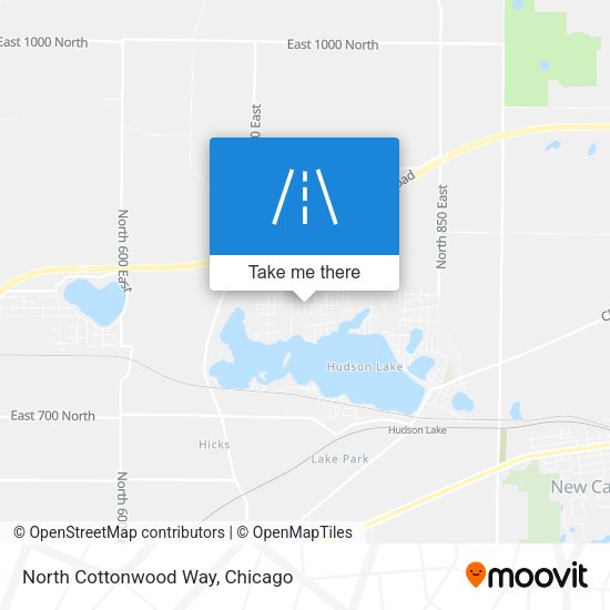 Mapa de North Cottonwood Way