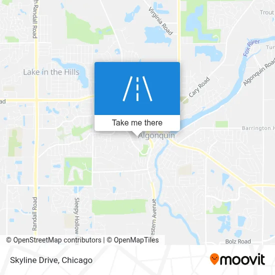 Skyline Drive map