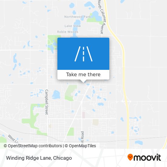 Winding Ridge Lane map