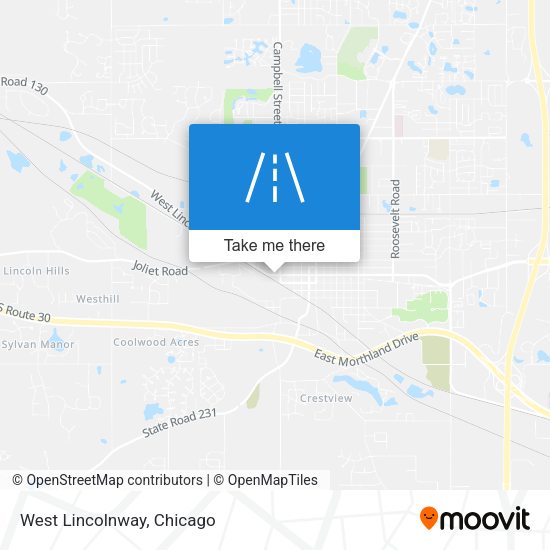 Mapa de West Lincolnway