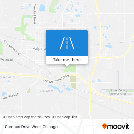 Campus Drive West map