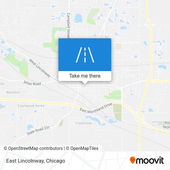 Mapa de East Lincolnway