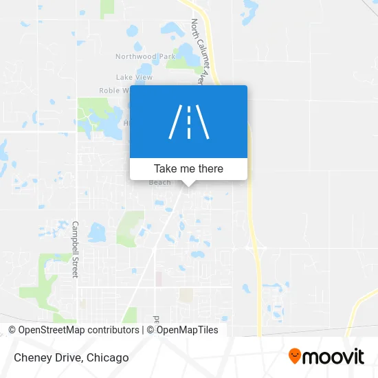 Cheney Drive map