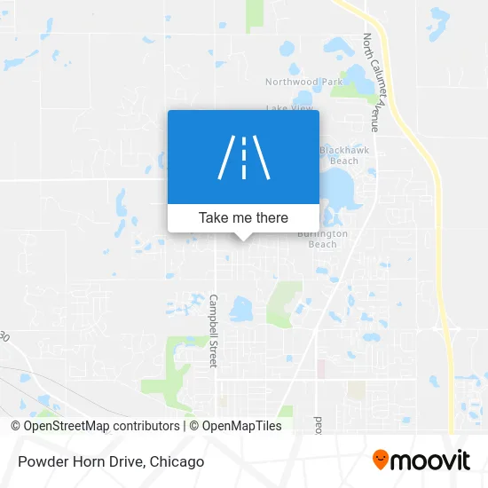 Powder Horn Drive map