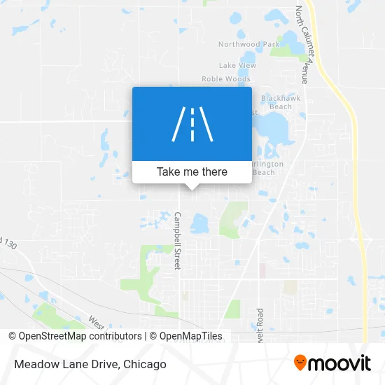 Meadow Lane Drive map