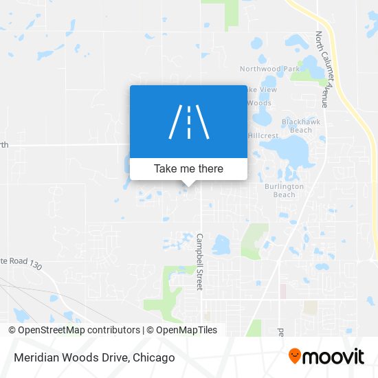 Meridian Woods Drive map