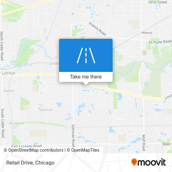 Retail Drive map