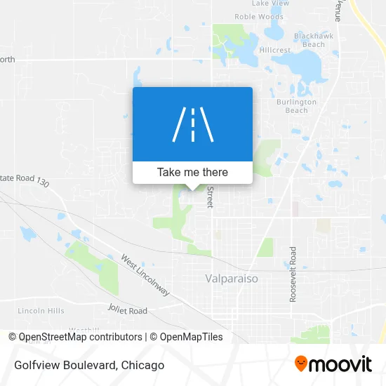 Golfview Boulevard map