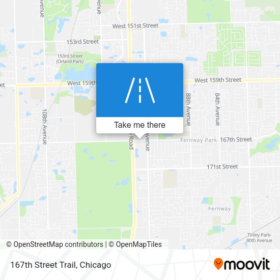 Mapa de 167th Street Trail