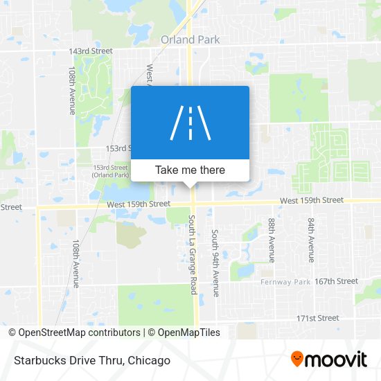 Starbucks Drive Thru map