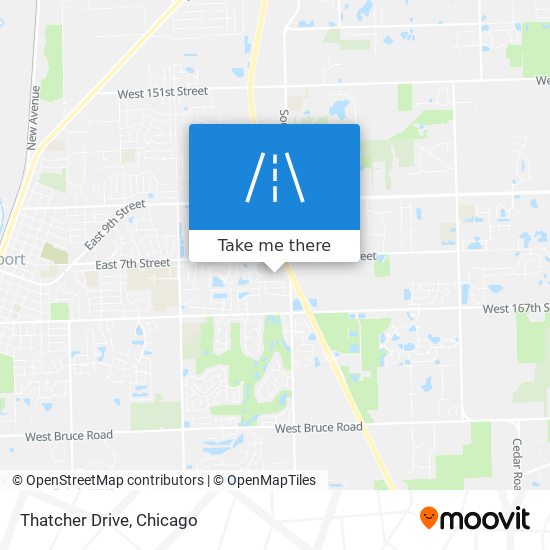 Thatcher Drive map