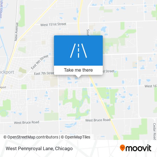 West Pennyroyal Lane map