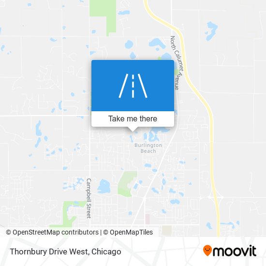 Mapa de Thornbury Drive West